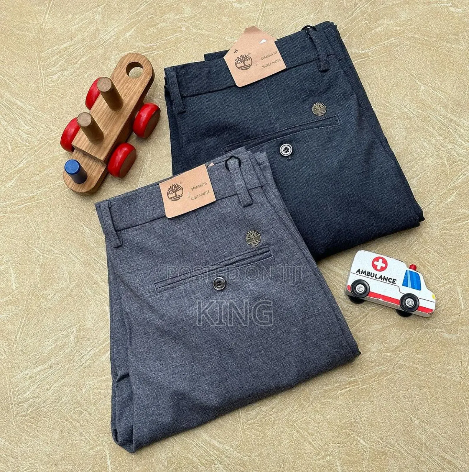 Shapen-Navy Kaki Trouser
