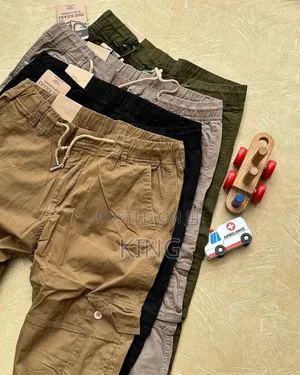 Kaki Cargo Trousers Usk