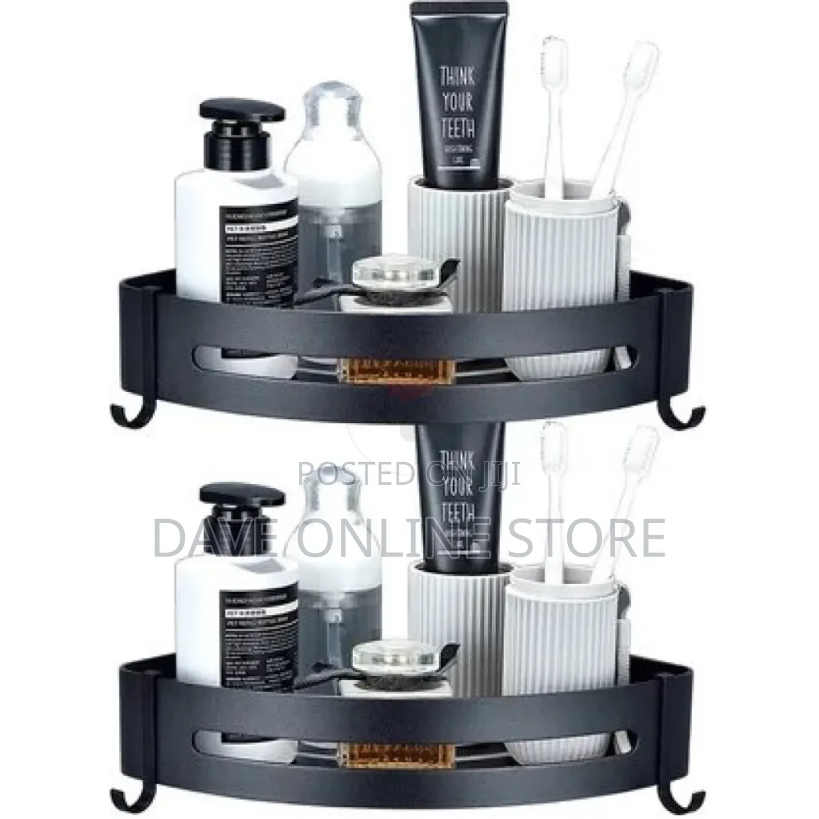 Self-Adhesive Metal Bathroom Corner Rack Storage Shelves