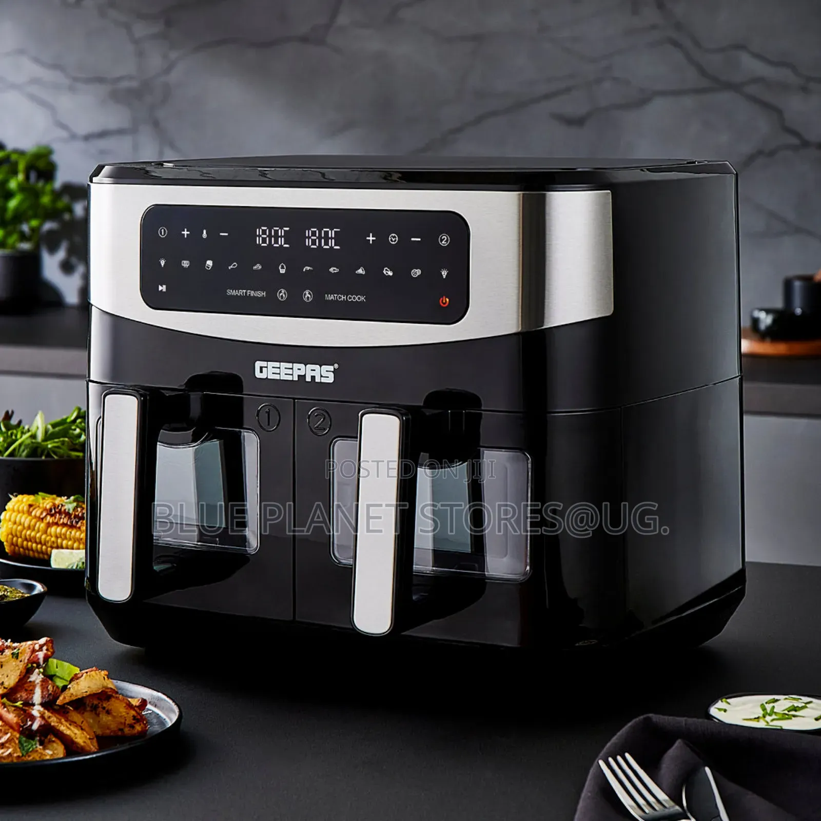 GEEPAS 9.0L Digital Vortex Dual Basket Air Fryer \\ GAF37525