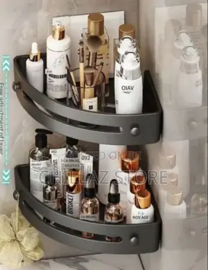 Metallic Double Shelf Rack