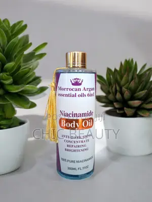 Morrocan Argan Essential Oils Niacinamide Body Oil 300ml