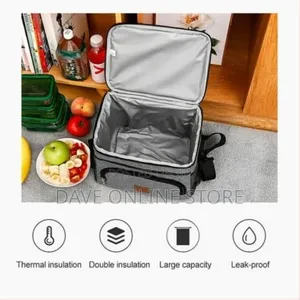 Compact Insulated Lunch Bag for Food Flask Containers –