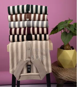 Striped Polo Collared T-Shirt
