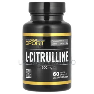 California Gold Nutrition L-Citrulline, 500 Mg 60 Veg Caps