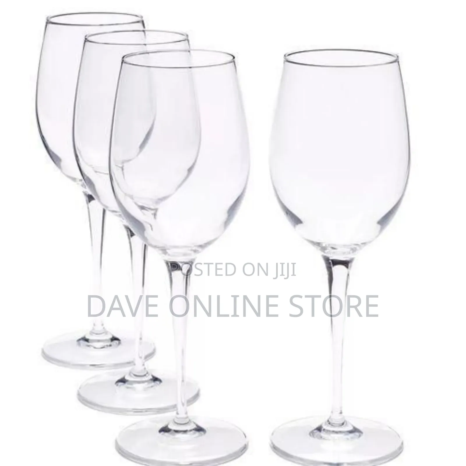 12 Pieces Set of Clear Wine Glasses