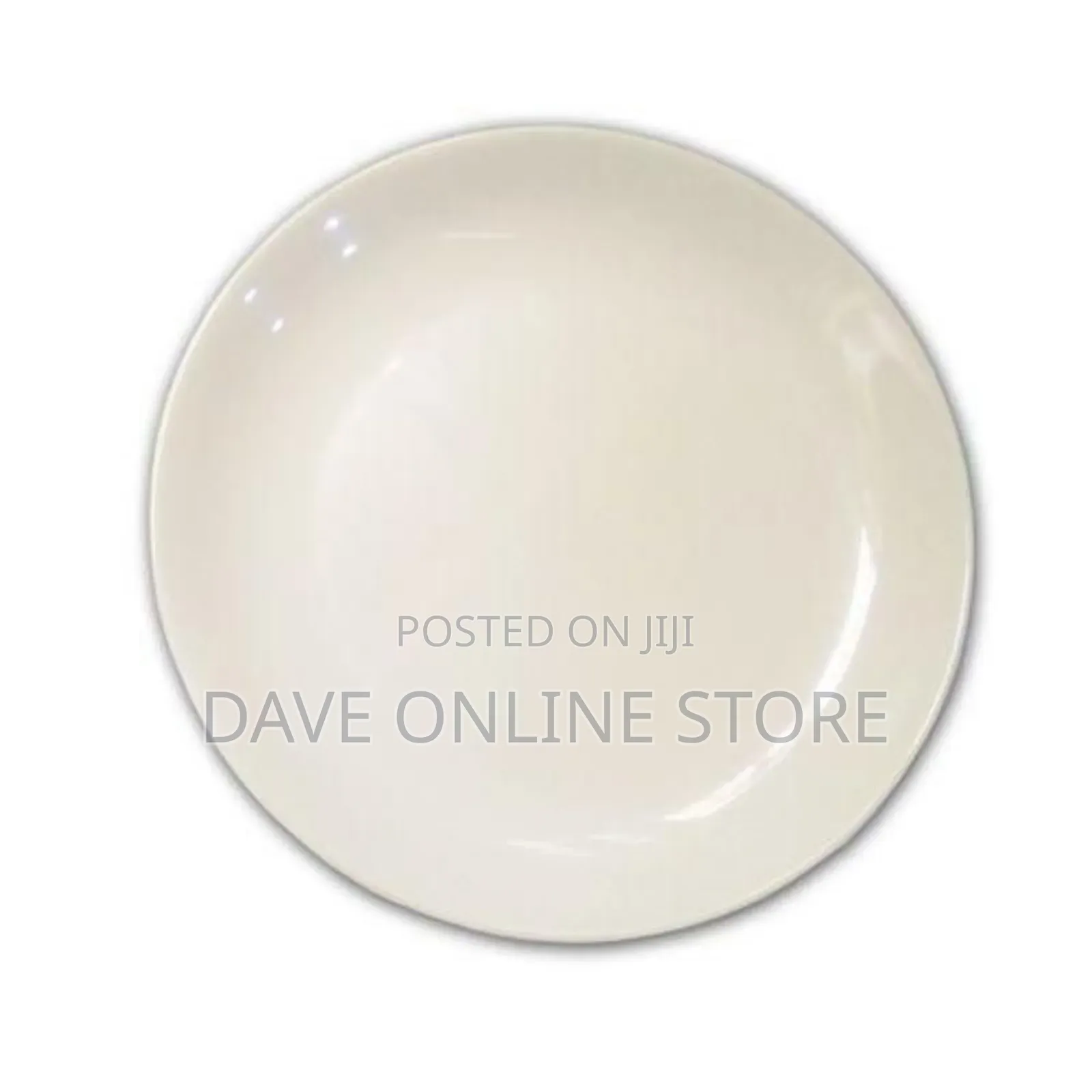 12 Pieces of Melamine Unbreakable Circular Plates - White