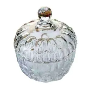 Unique Design Glass Sugar Bowl - Clear
