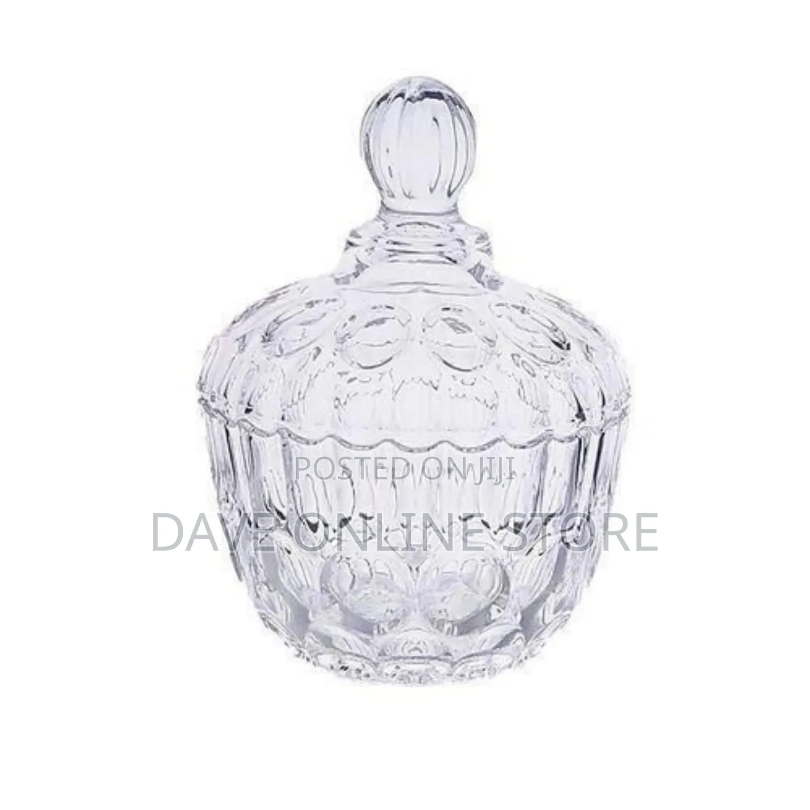 Unique Design Glass Sugar Bowl - Clear