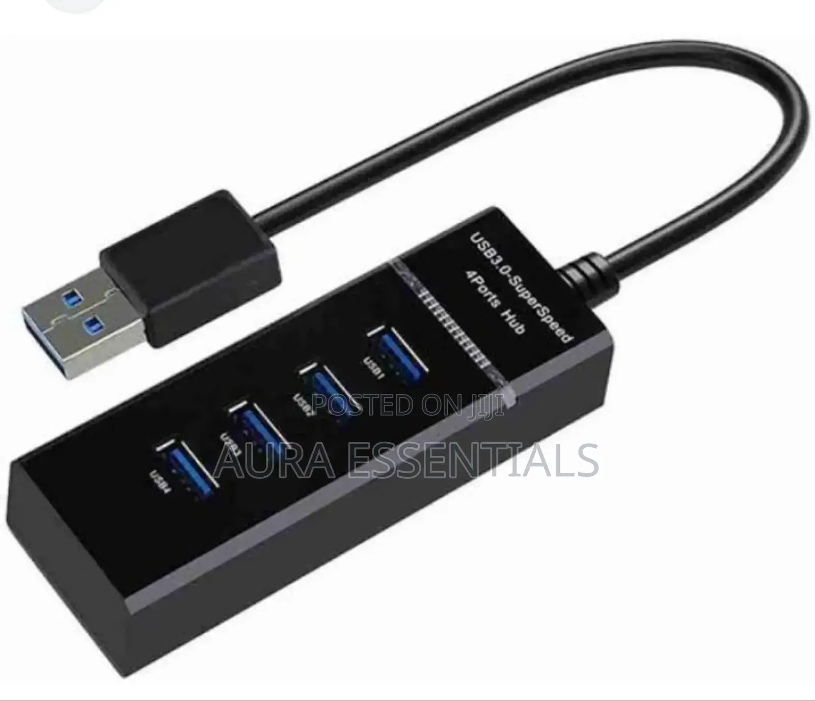 Multi-Port Slim USB Hub, 4 Ports 3.0 USB Hub Adapter Cable