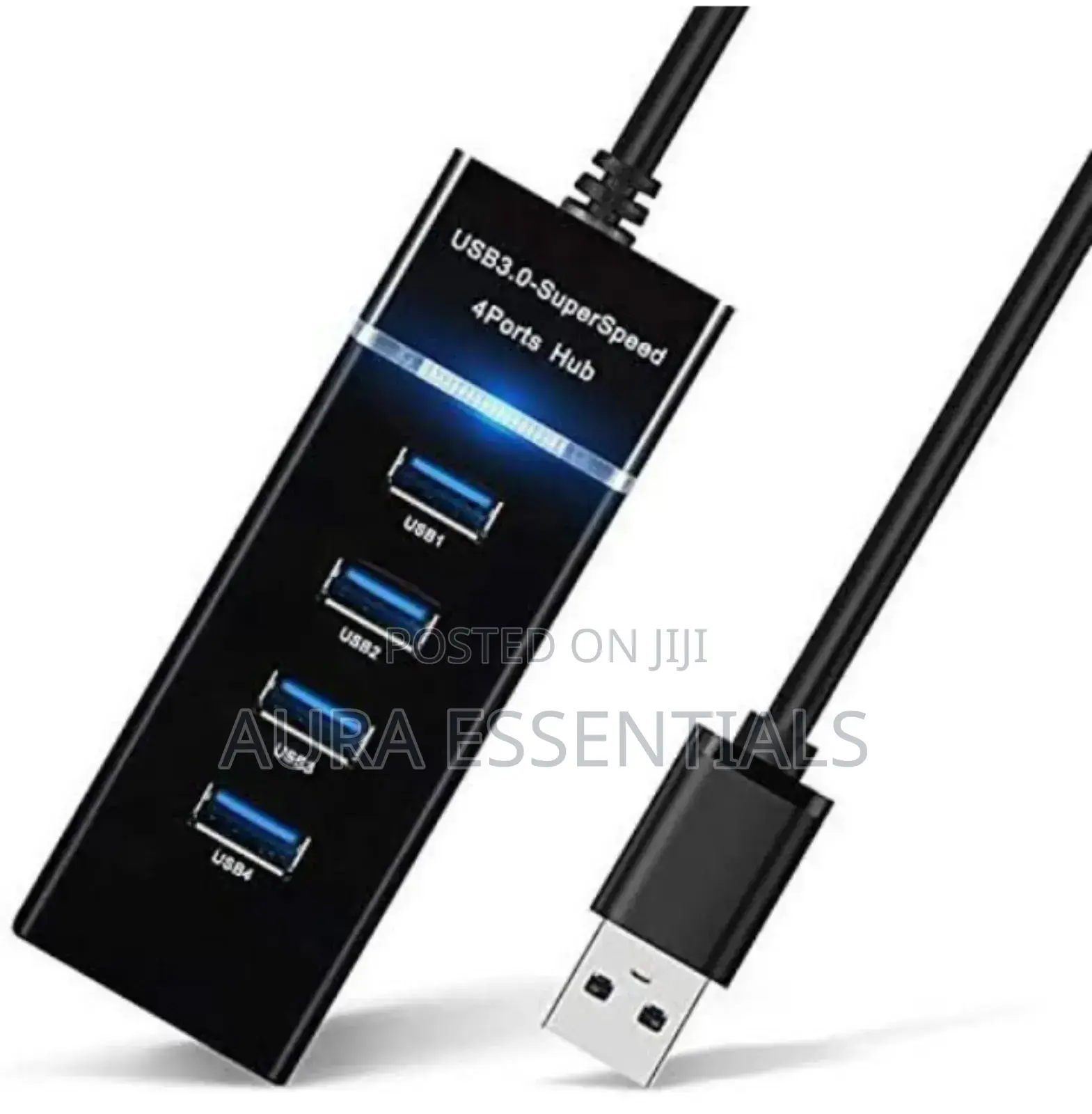 Multi-Port Slim USB Hub, 4 Ports 3.0 USB Hub Adapter Cable