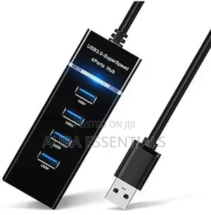 Multi-Port Slim USB Hub, 4 Ports 3.0 USB Hub Adapter Cable