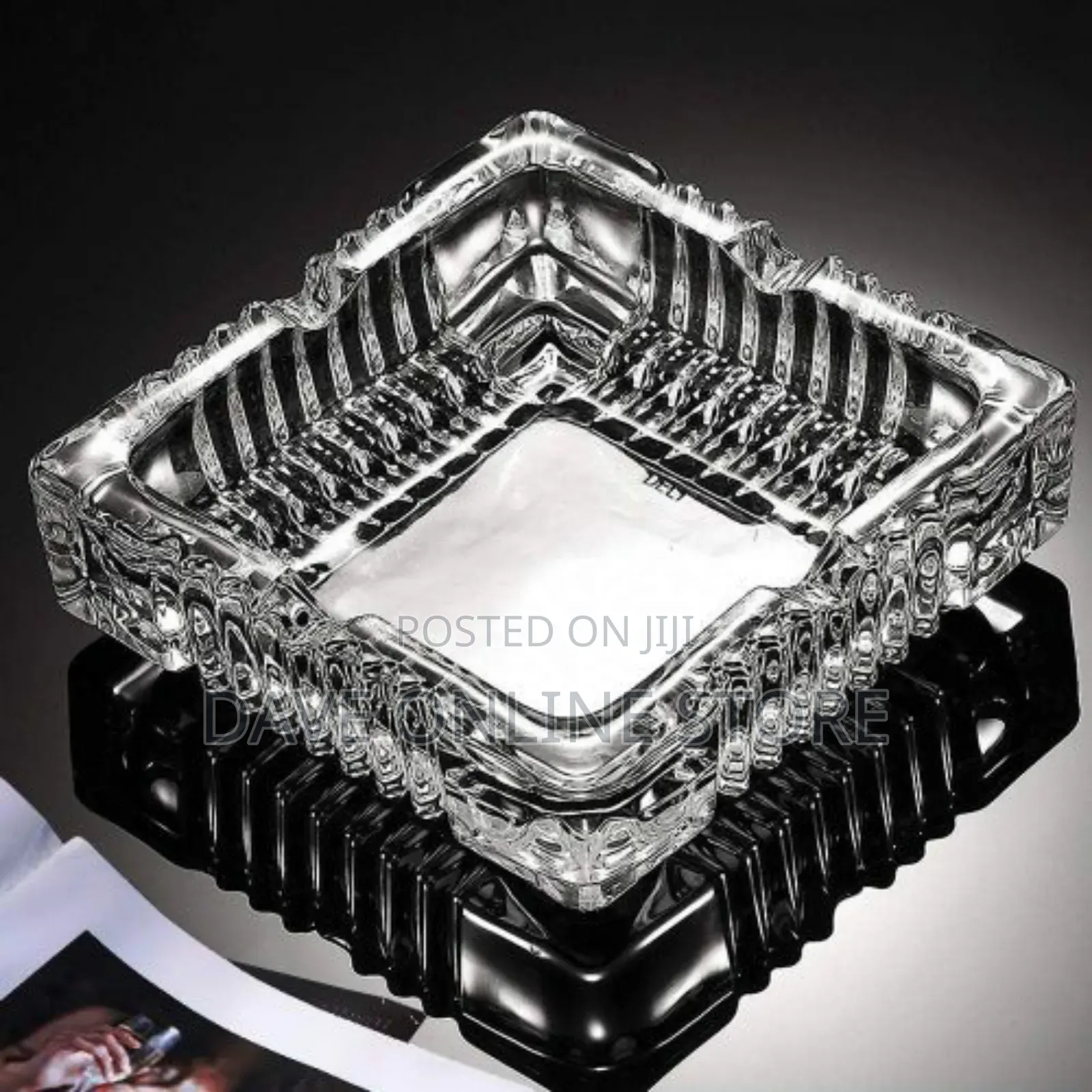 Square Glass Ashtray Cool Ashtrays