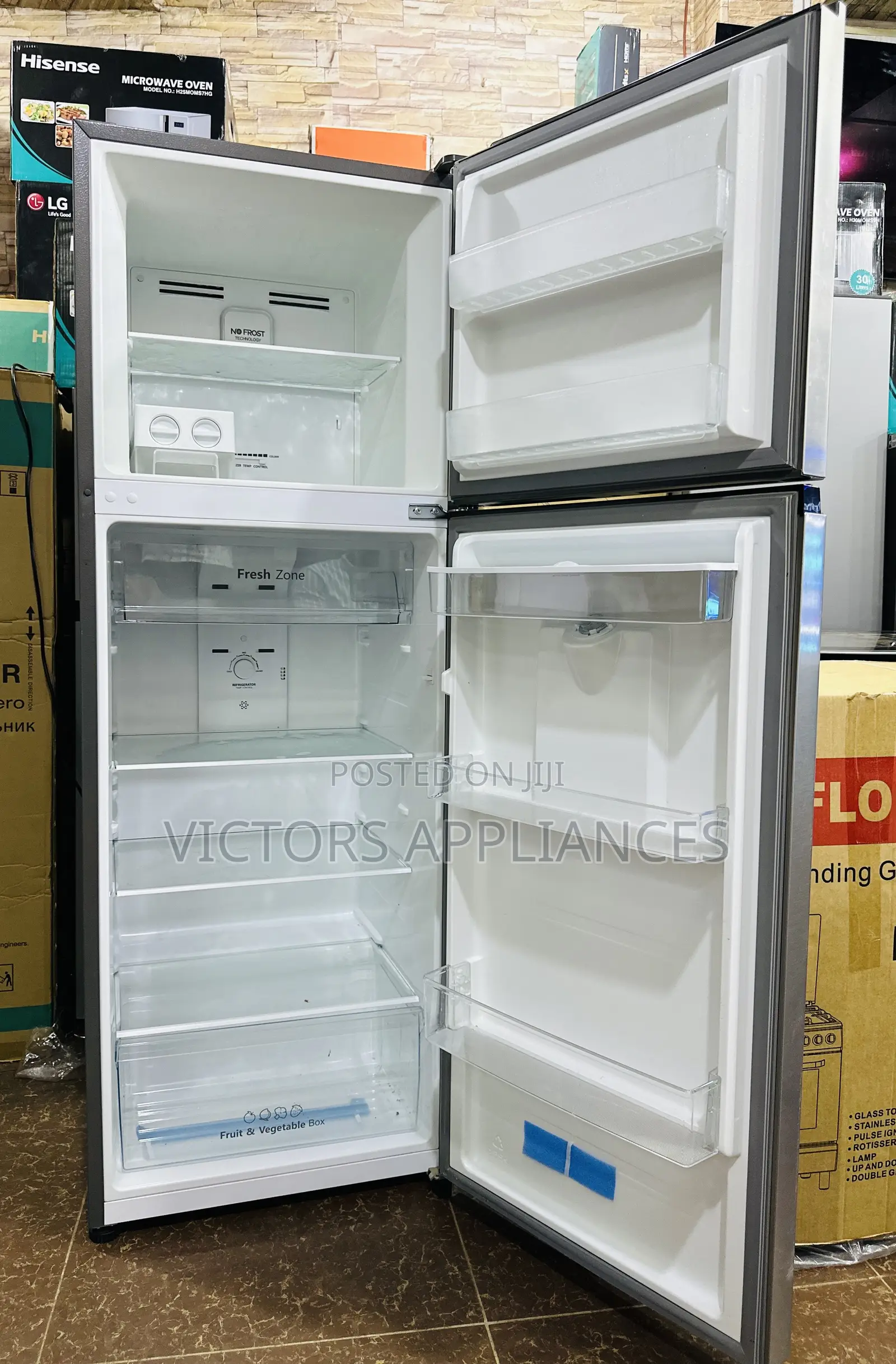 Hisense 419L Double Door Fridge RD419