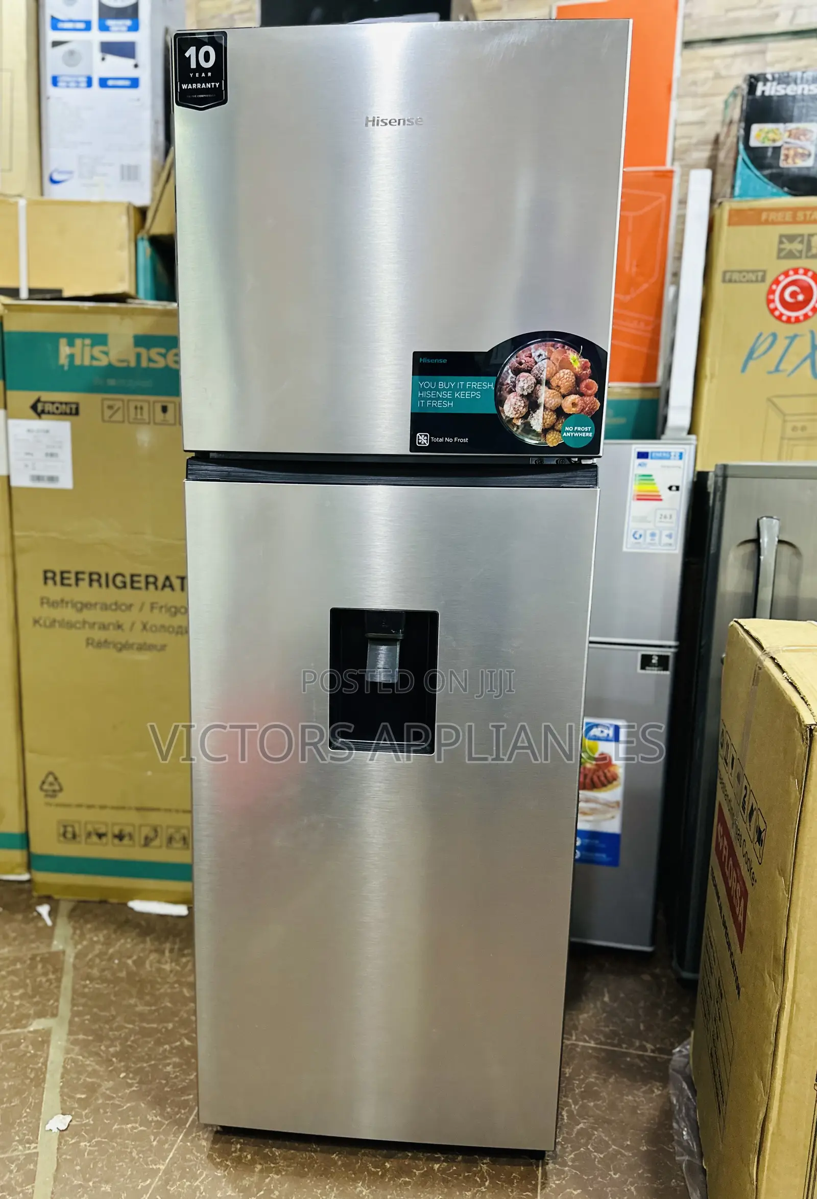 Hisense 419L Double Door Fridge RD419