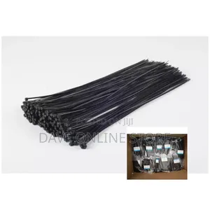 100 Pieces Strong Nylon Zip Ties, Reusable Black Large