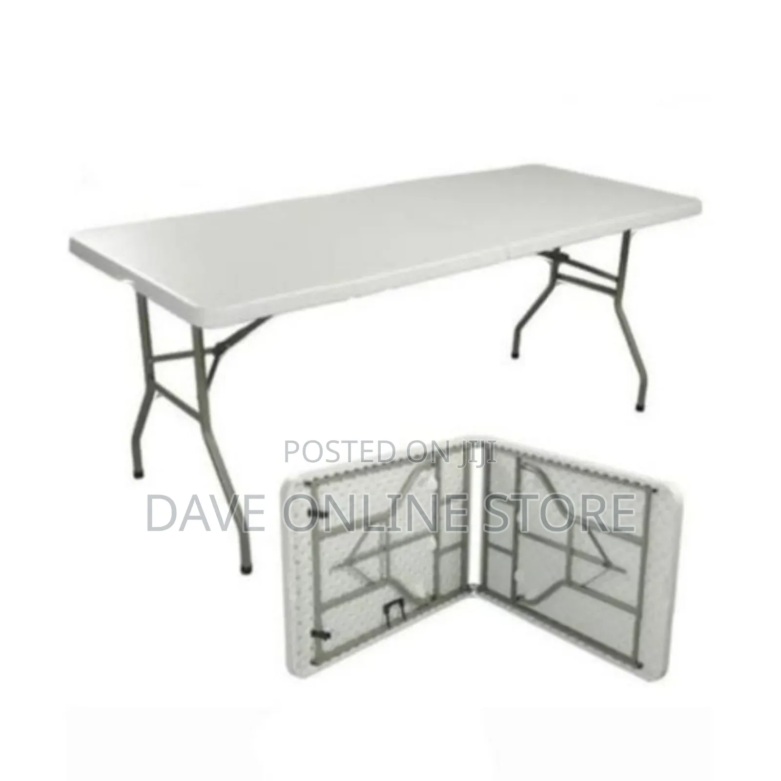 Large White Folding Table Hardened Plastic Table