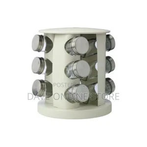 TRAY Spice Jar Rack Rotating Countertop, Spice Organizer