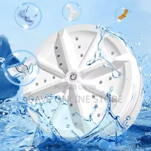 2in1 Portable Rotating Ultrasonic Turbine Washer-White