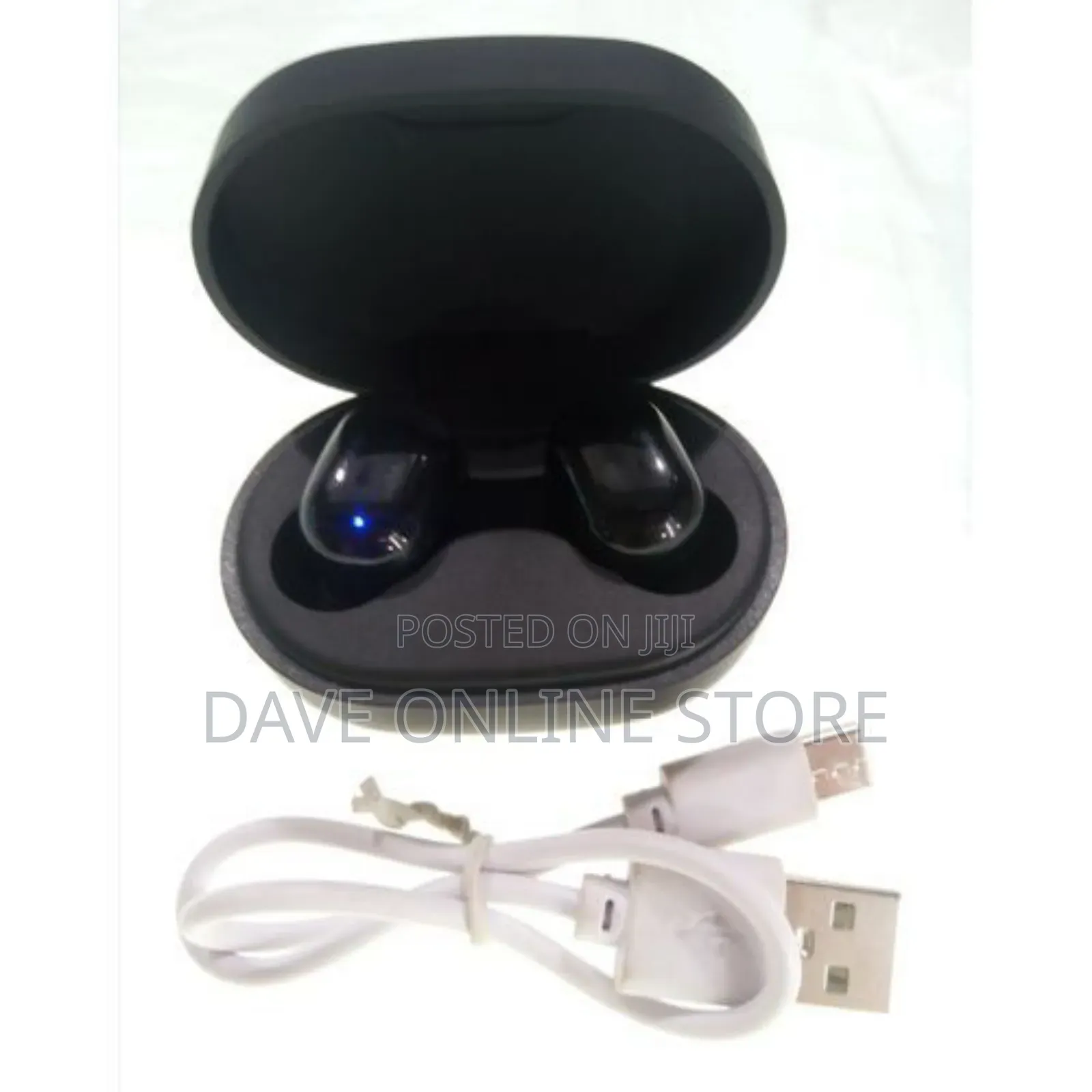 Wireless Earbuds With Touch Control, Power Bank-Black