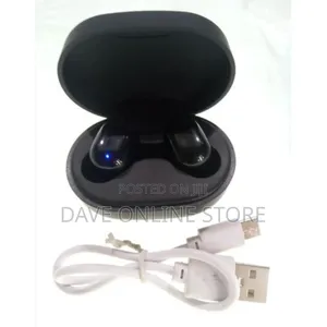 Wireless Earbuds With Touch Control, Power Bank-Black