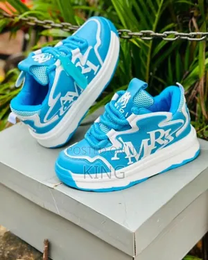 Amiri Authentic Blue Men Sneakers
