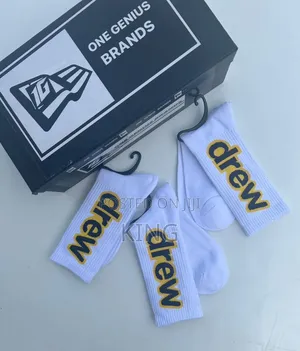 Drew New White Socks
