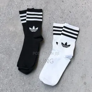 Adidas Socks. Two Pairs. Black and White
