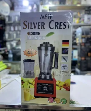 4l Silver Crest Electric Commercial Blender- Red