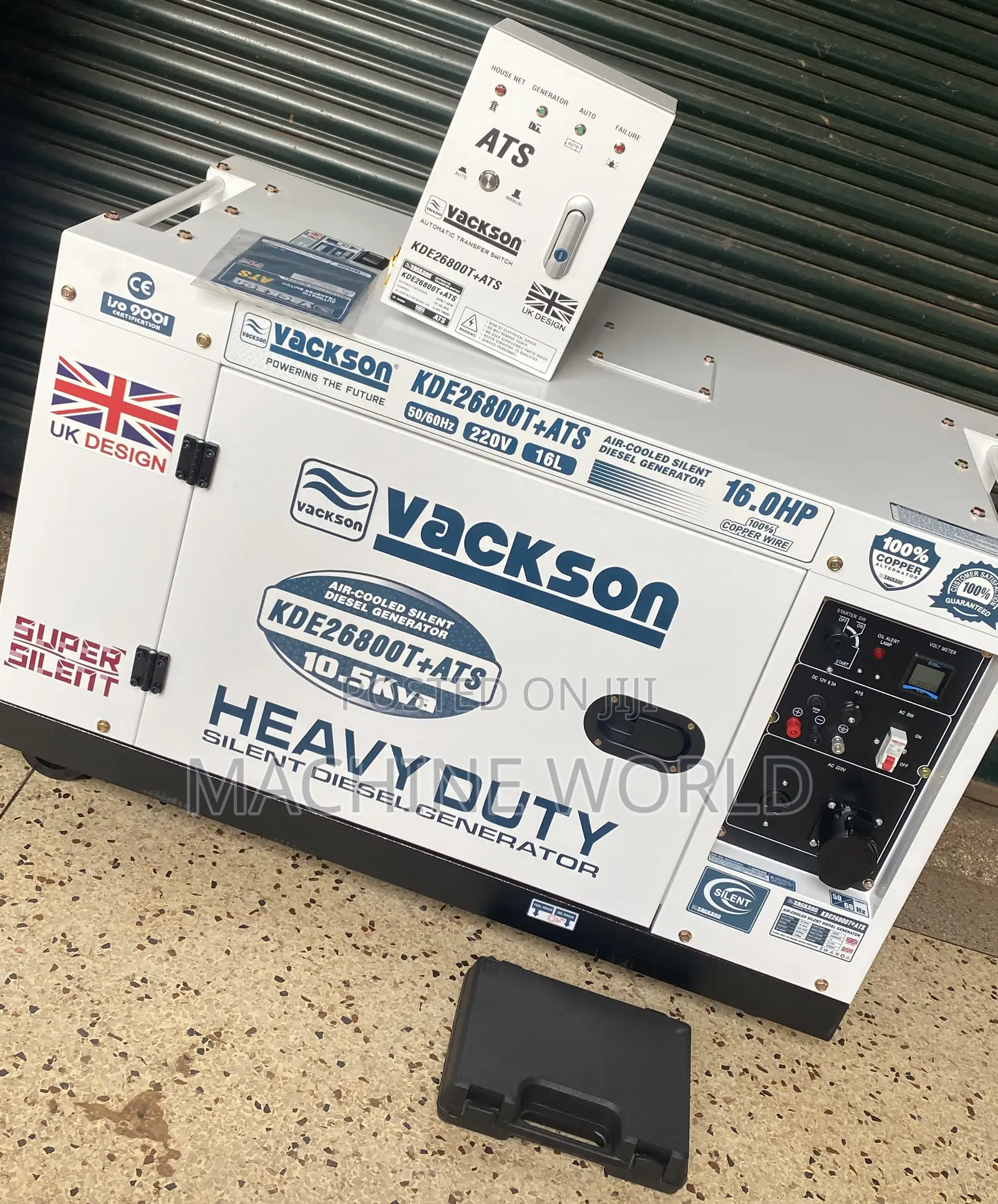 DIESEL Generator 10kva + Ats Vakson England