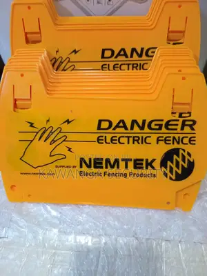 Electric Fence Warning Signs