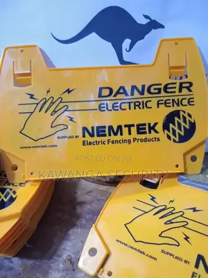 Electric Fence Warning Signs