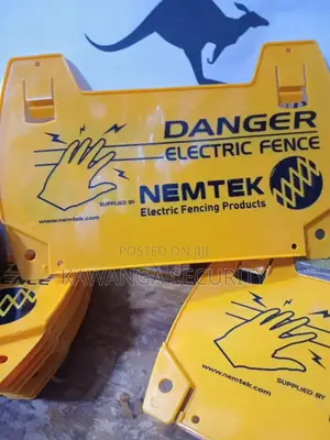 Electric Fence Warning Signs