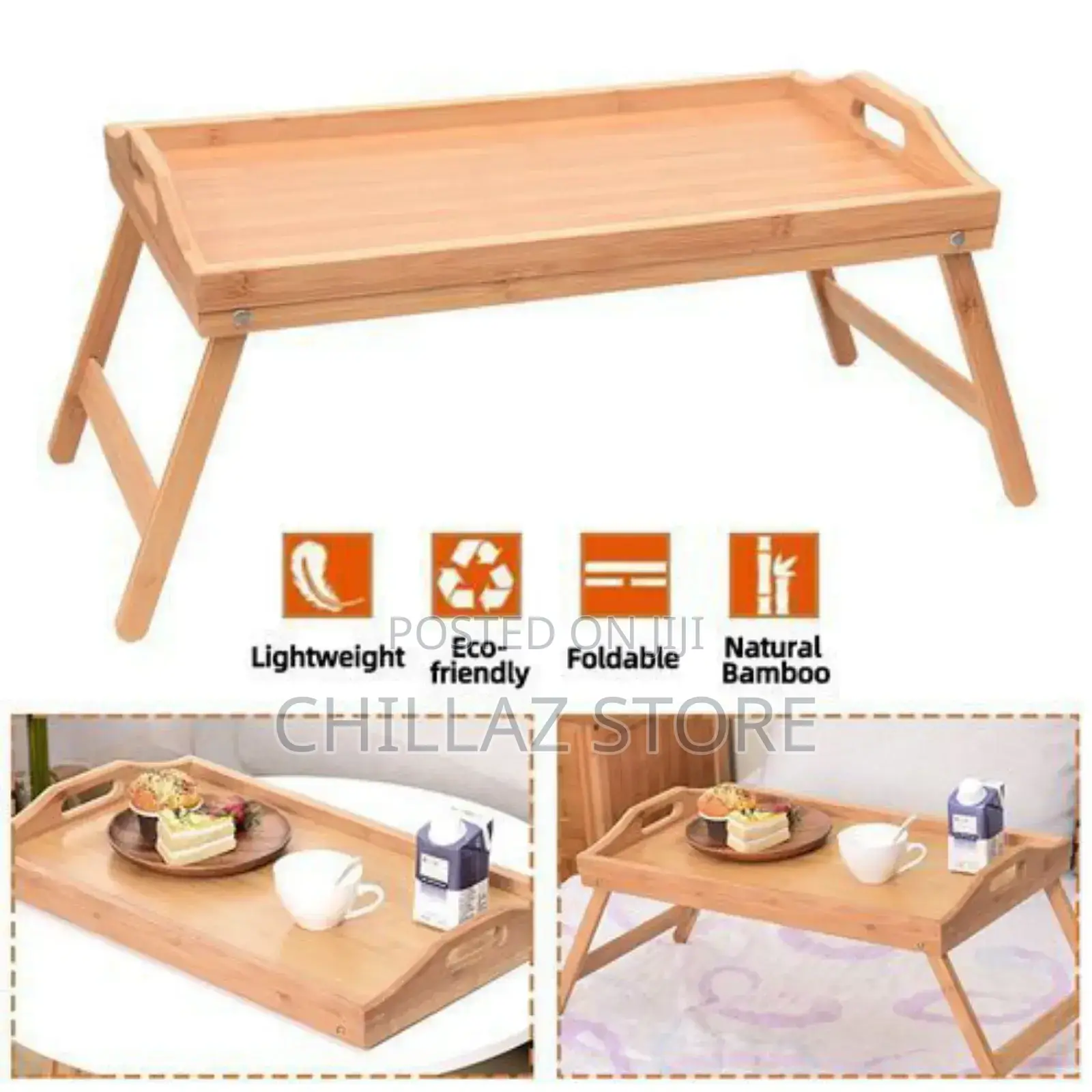 Foldable Bed Wood Laptop Table