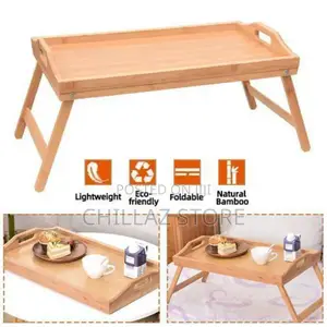 Foldable Bed Wood Laptop Table