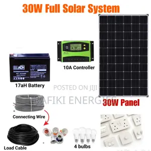 30W Solar System (Lighting Phone Charging)