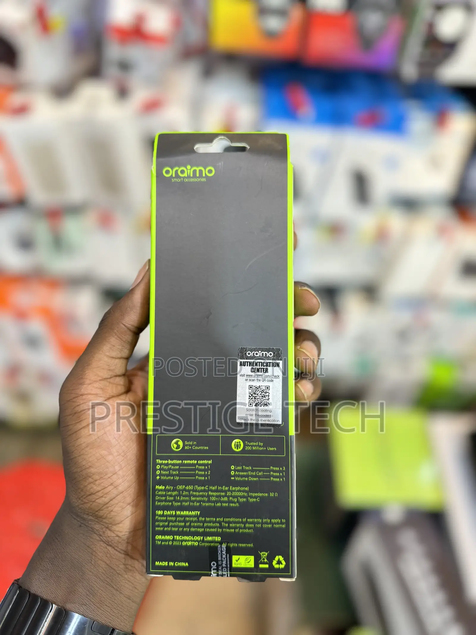 Oraimo Type C Headphones / USB C Headphones