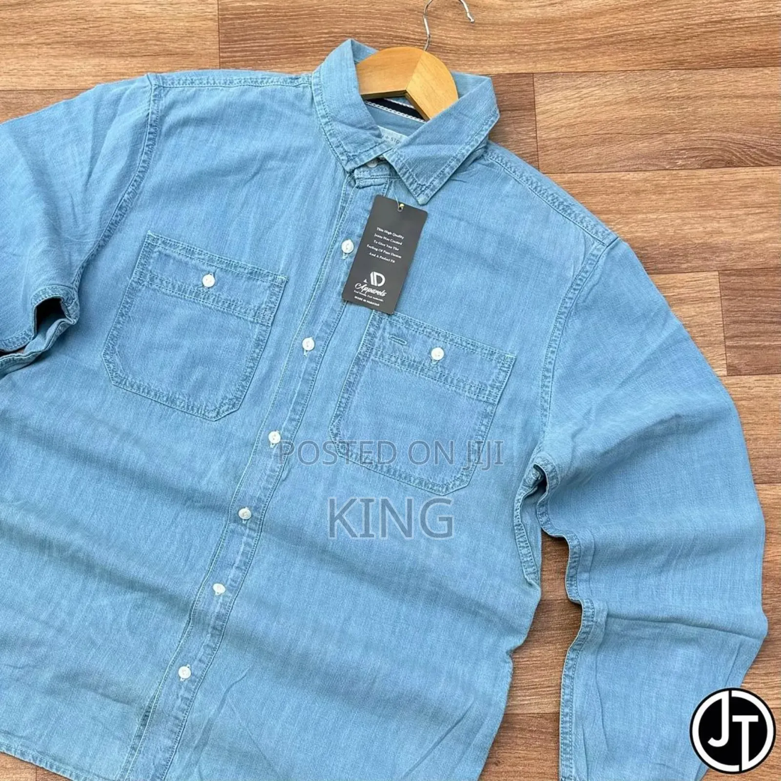 Ocean Blue Jean Shirt