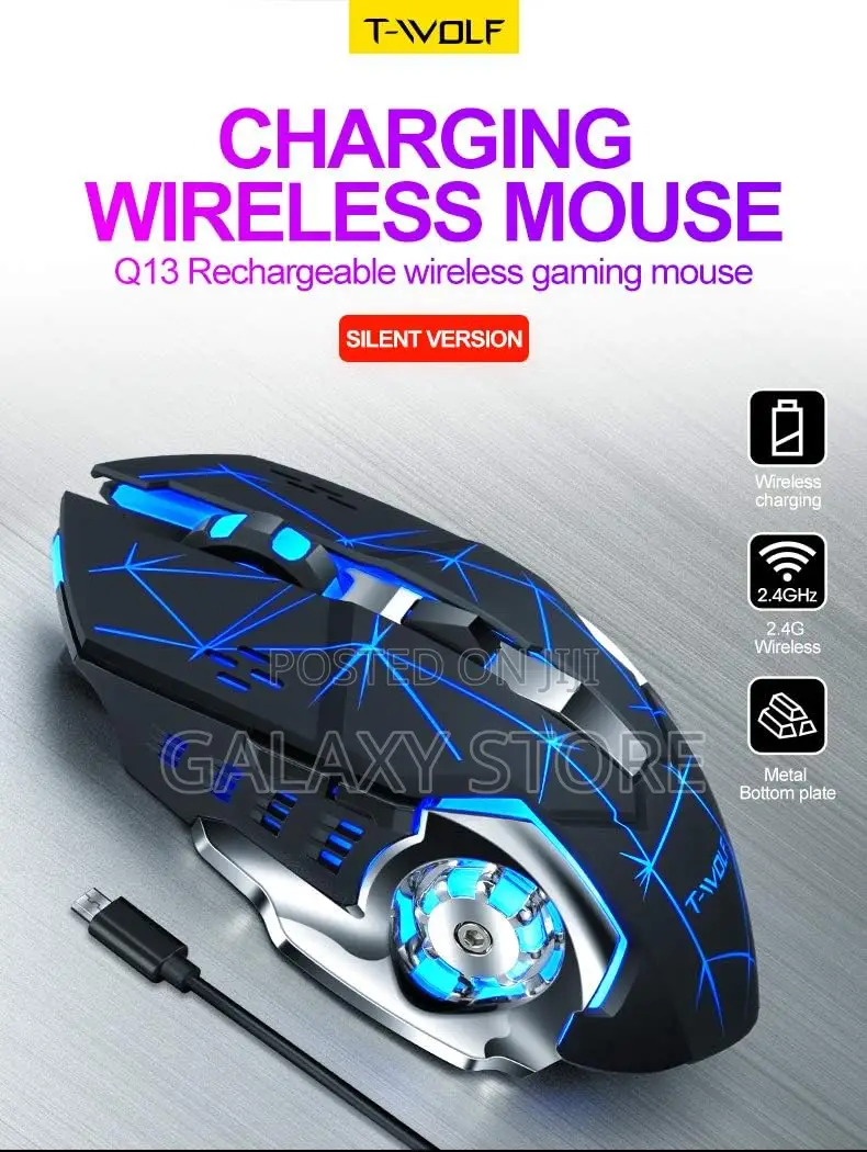 Rechargeable Wireless Gaming Led Mouse