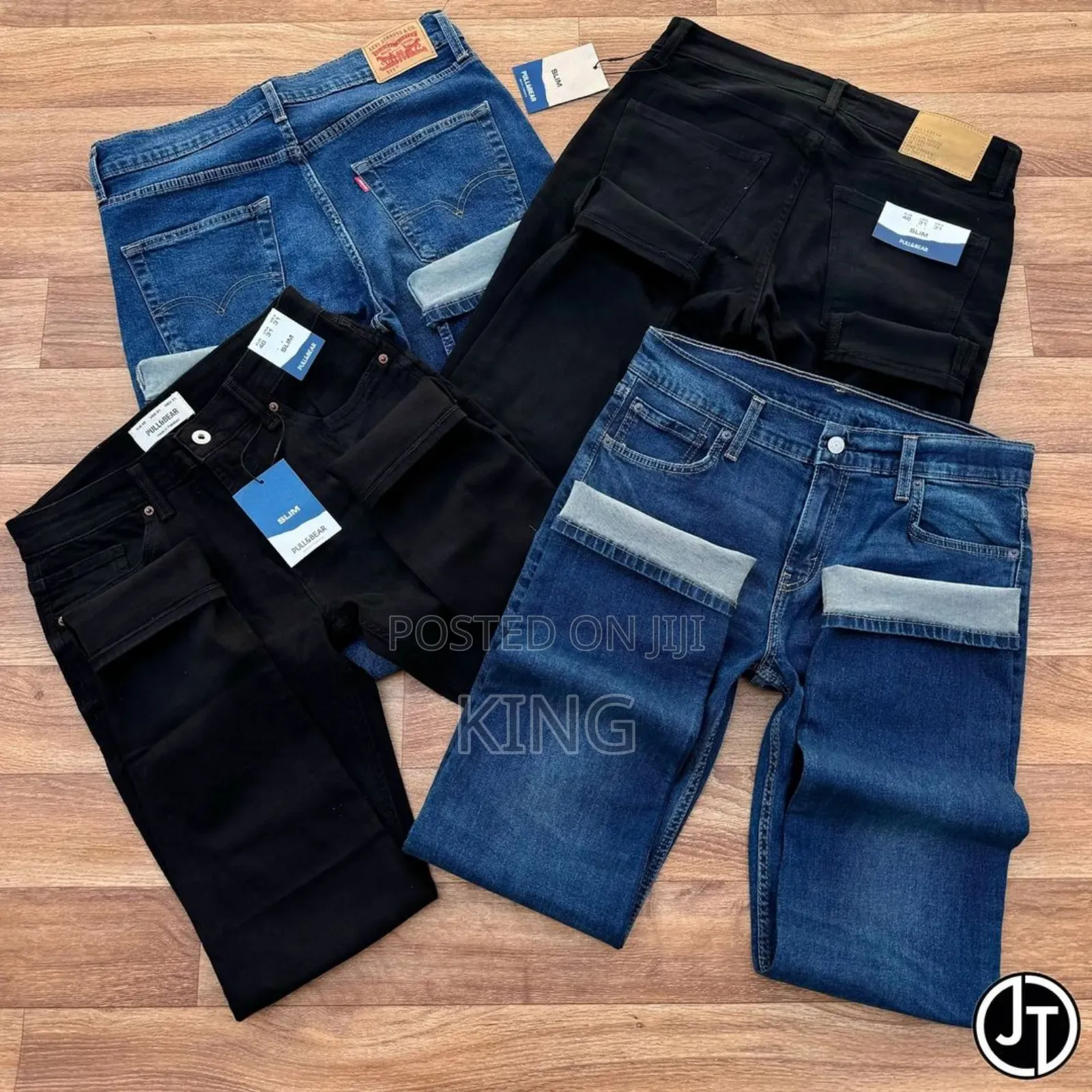 Jeans. Black and Blue. 2pcs Set