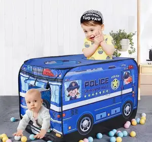 Affordable Police Bus Play Tent for Toddlers/ Kids