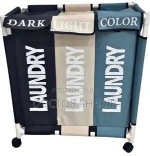 Brand New Laundry Sorter With Rolling Wheels