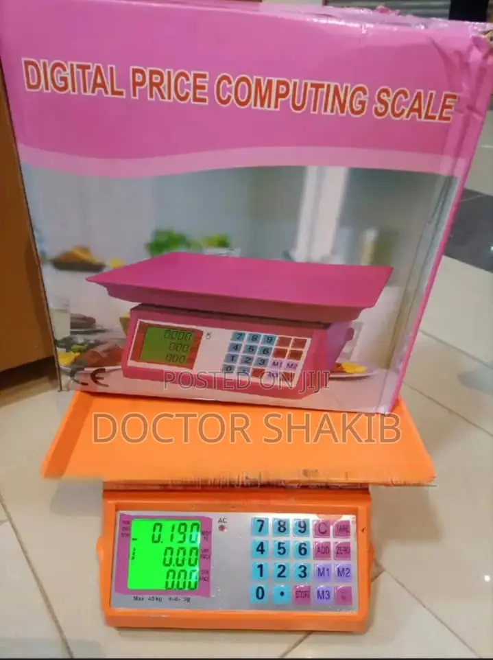 New Electronic Price Computing Weighing Scale-Orange