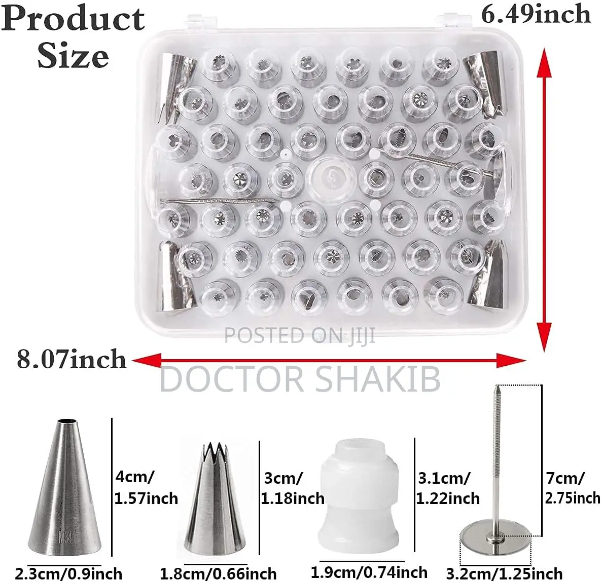 Affordable 52pc Nozzle Tip Cake Decorating Tools