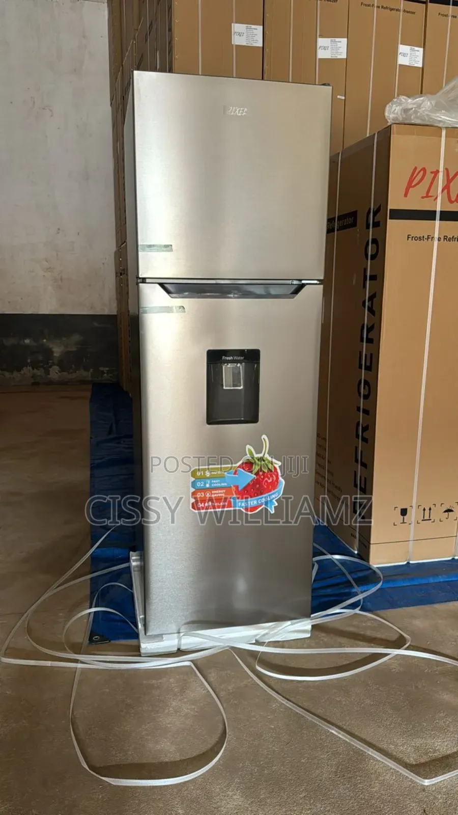 358l Pixel Double Door Fridge With Dispenser/Pixel Fridge