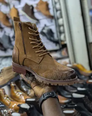 Original Timberland Zip/Laces Casual Leather High Top Boots