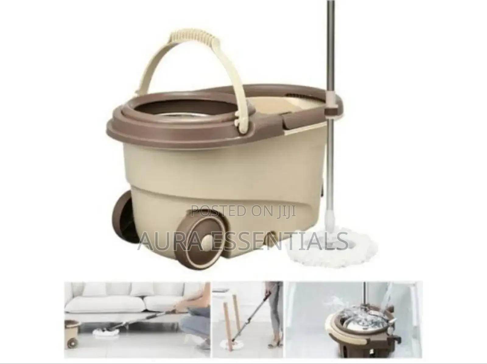 Magic Dry Bucket Mop 360° Self Spin Mop