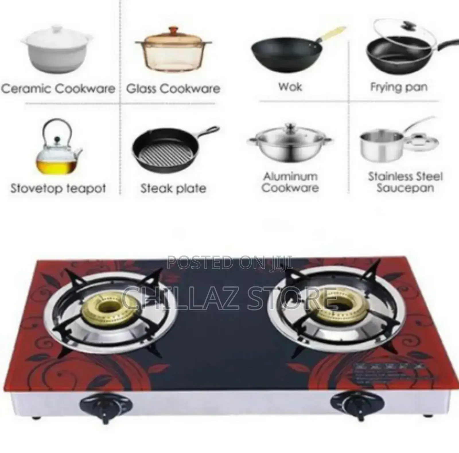 Double Gass Stove Cooker
