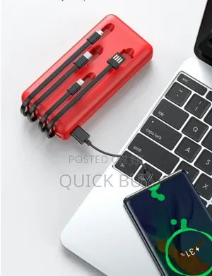 Premium Self Wired Power Bank 10000mah