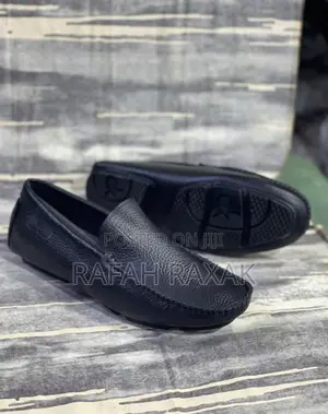 Original Black Leather Calvin Klein Moccasins